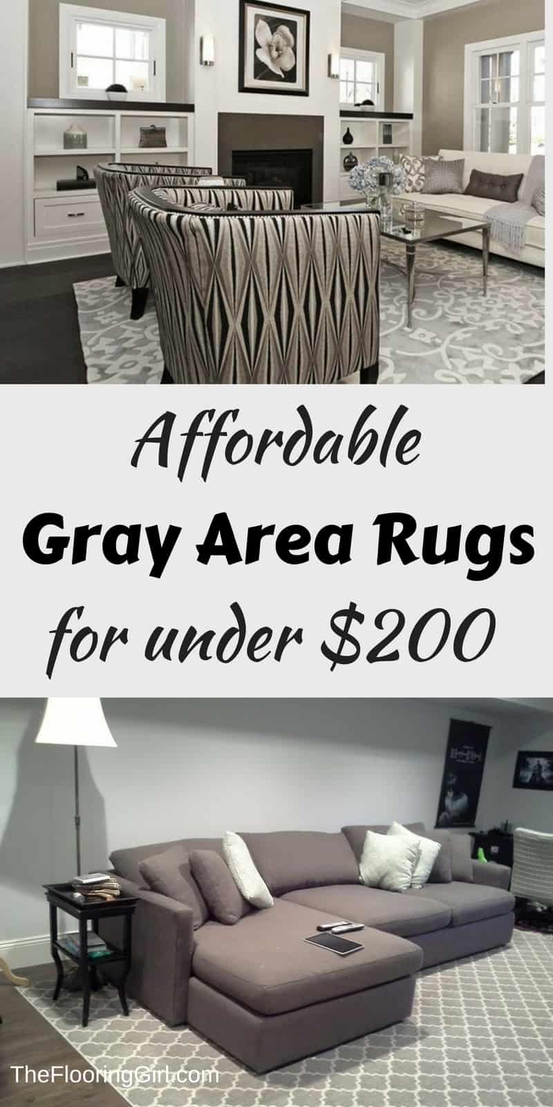Best Gray area rugs for under 200 The Flooring Girl