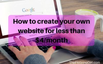How to create your own website for less than $4 per month