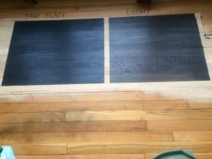 Hardwood Flooring Stain Color Trends 2018 The True Black Vs Ebony Stain Test 2017 Flooring Trends
